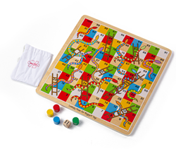 BigJigs jeu de société en bois serpents et échelles classique enfant