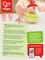 Hape jouet culbuto clown Ralph coloré motricité-3