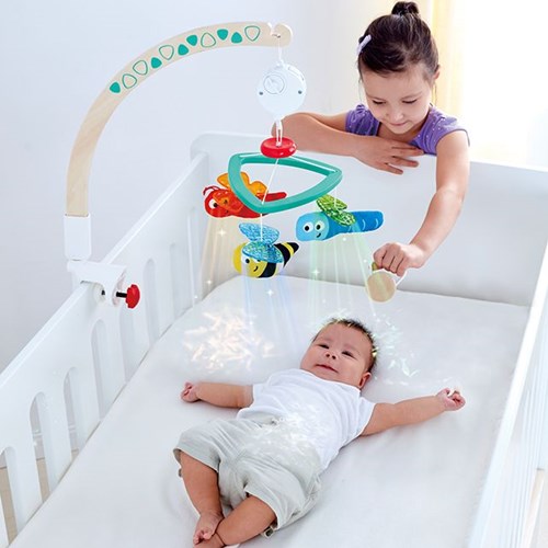Hape mobile bébé bois mobile musical pour lit et table à langer