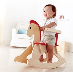Hape cheval à bascule Rock and Ride jouet en bois pour tout-petits