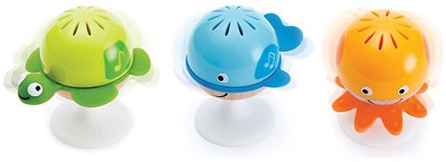 Hape Set de hochets avec ventouses jouet bébé animaux marins colorés-2