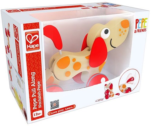 Hape chien à tirer en bois Pepe - jouet durable-3
