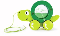 Hape jouet à tirer tortue en bois Tito - jouet d'apprentissage de la marche