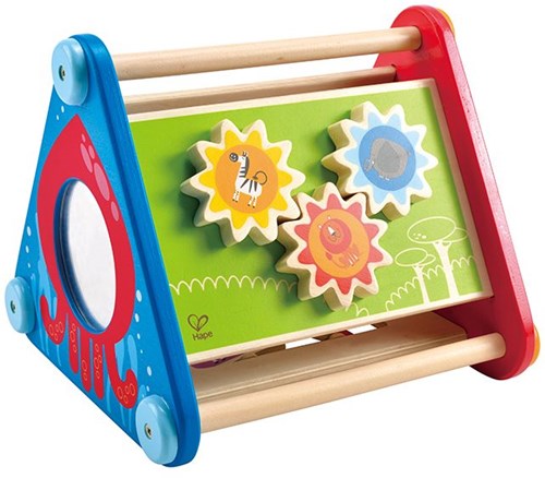 Hape boîte d'activités en bois jouet éducatif portable motricité-2