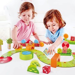 Hape blocs et formes vallée ensoleillée set de construction pour enfants