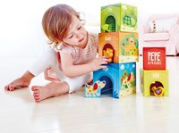 Hape tour à empiler carton Pepe & friends jouet éducatif