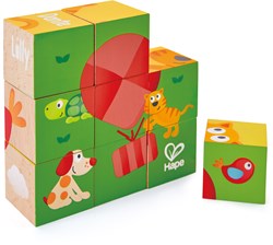 Hape Block puzzle Pepe & friends - 9 blocs