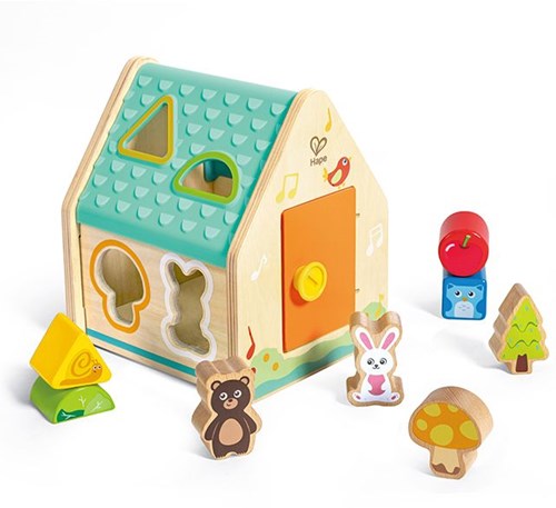 Hape trieur de formes en bois Critter House - jouet éducatif animaux-2