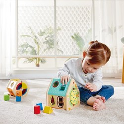 Hape trieur de formes en bois Critter House - jouet éducatif animaux