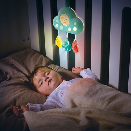 Hape Veilleuse Nuage Musical Mobile Bébé
