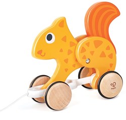 Hape jouet à tirer en bois écureuil - jouet éducatif pour tout-petits