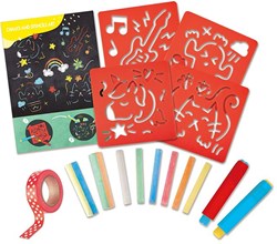 Hape craies et pochoirs set artistique enfants dessin créatif