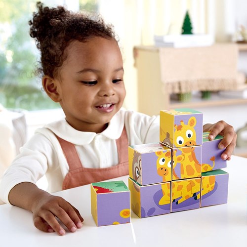 Hape blocs puzzle animaux en bois - jouet éducatif animaux sauvages-2