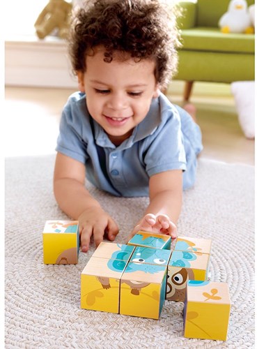 Hape blocs puzzle animaux en bois - jouet éducatif animaux sauvages-3