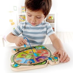 Hape jouet tortue magnétique - labyrinthe coloré pour enfants