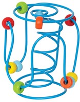 Spirale à perles jouet de motricité labyrinthe coloré pour tout-petits-2