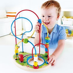 Hape Labyrinthe de perles jouet en bois moyen éducatif