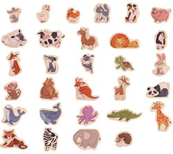 Hape animaux magnétiques jouet en bois aimants pour enfants