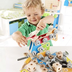 Hape jouet de construction deluxe - Coffret Master Builder