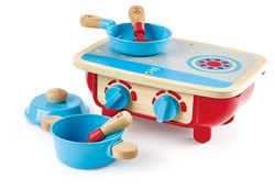 Hape cuisine en bois pour tout-petits - cuisine de jeu avec accessoires