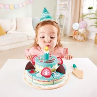 Hape gâteau d'anniversaire interactif jouet avec sons et bougie