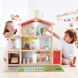 Hape maison de poupée family mansion en bois avec accessoires