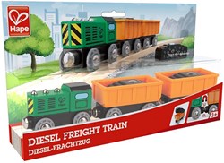 Hape train de marchandises diesel jouet en bois blocs de minerai