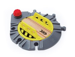 Hape plateau tournant de train - accessoire ferroviaire en bois réglable