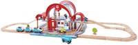 Hape circuit de train en bois gare centrale - Jouet Grand City Station