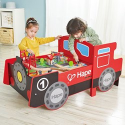 Hape table de jeu en bois No.1 Loktisch - pliable et ride-on