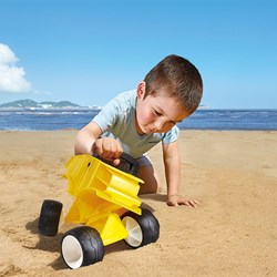 Hape camion benne jouet jaune - set de 2 camions dump truck