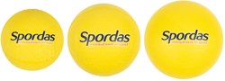 Spordas ballon de jeu en caoutchouc souple jaune pour l'extérieur