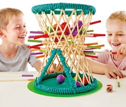 Hape jeu Mikado jeu d'adresse Pallina bambou