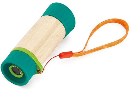 Hape télescope en bambou jouet - télescope enfant réglable 8x grossissement-2