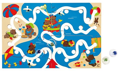 Hape jouet labyrinthe en bois - Scrible Maze - jeu de motricité-3