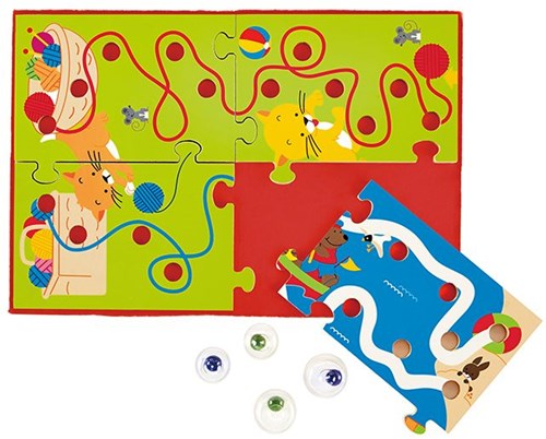 Hape jouet labyrinthe en bois - Scrible Maze - jeu de motricité-2