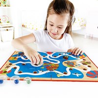 Hape jouet labyrinthe en bois - Scrible Maze - jeu de motricité