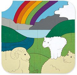 Hape puzzle en bois météo - puzzle éducatif pour enfants
