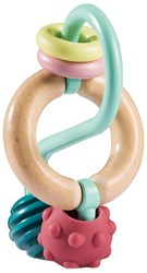 Hape labyrinthe à perles jouet bébé - labyrinthe sensoriel en bois coloré