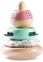 Hape tour à empiler jouet sensoriel en bois bébé dès 10 mois