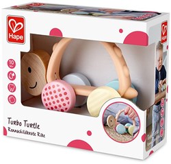 Hape Turbo Tortue jouet roulant anneau de dentition bébé multicolore