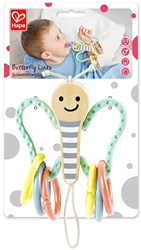 Hape jouet bébé Butterfly Links hochet multicolore