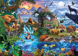 Eurographics puzzle animaux du monde - 5000 pièces - jouet éducatif
