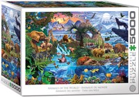 Eurographics puzzle animaux du monde - 5000 pièces - jouet éducatif-2