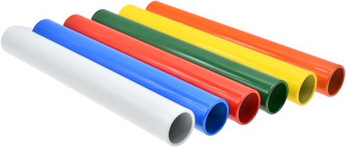 Pre-Sport bâtons de relais aluminium lot de 6 colorés sport