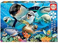 Educa puzzle animaux sous-marins 100 pièces puzzle enfants