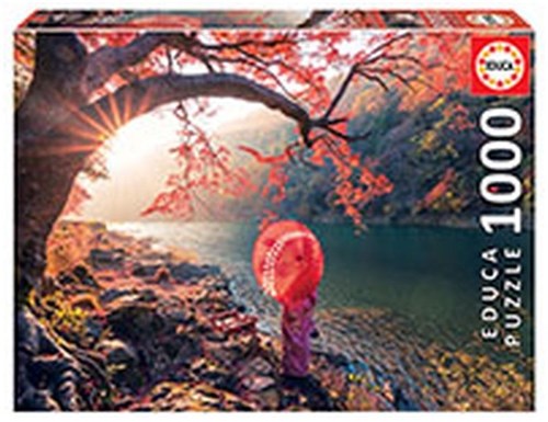 Educa puzzle Lever du soleil rivière Katsura Japon 1000 pièces