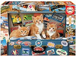 Educa puzzle chat 200 pièces - puzzle coloré pour enfants