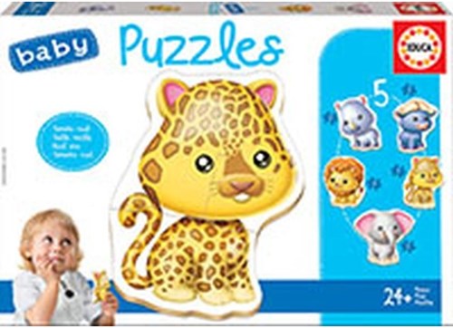 Educa puzzle animaux de la jungle carton 19 pièces jouet coloré