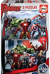 Educa puzzle Avengers 2x100 pièces carton enfants
